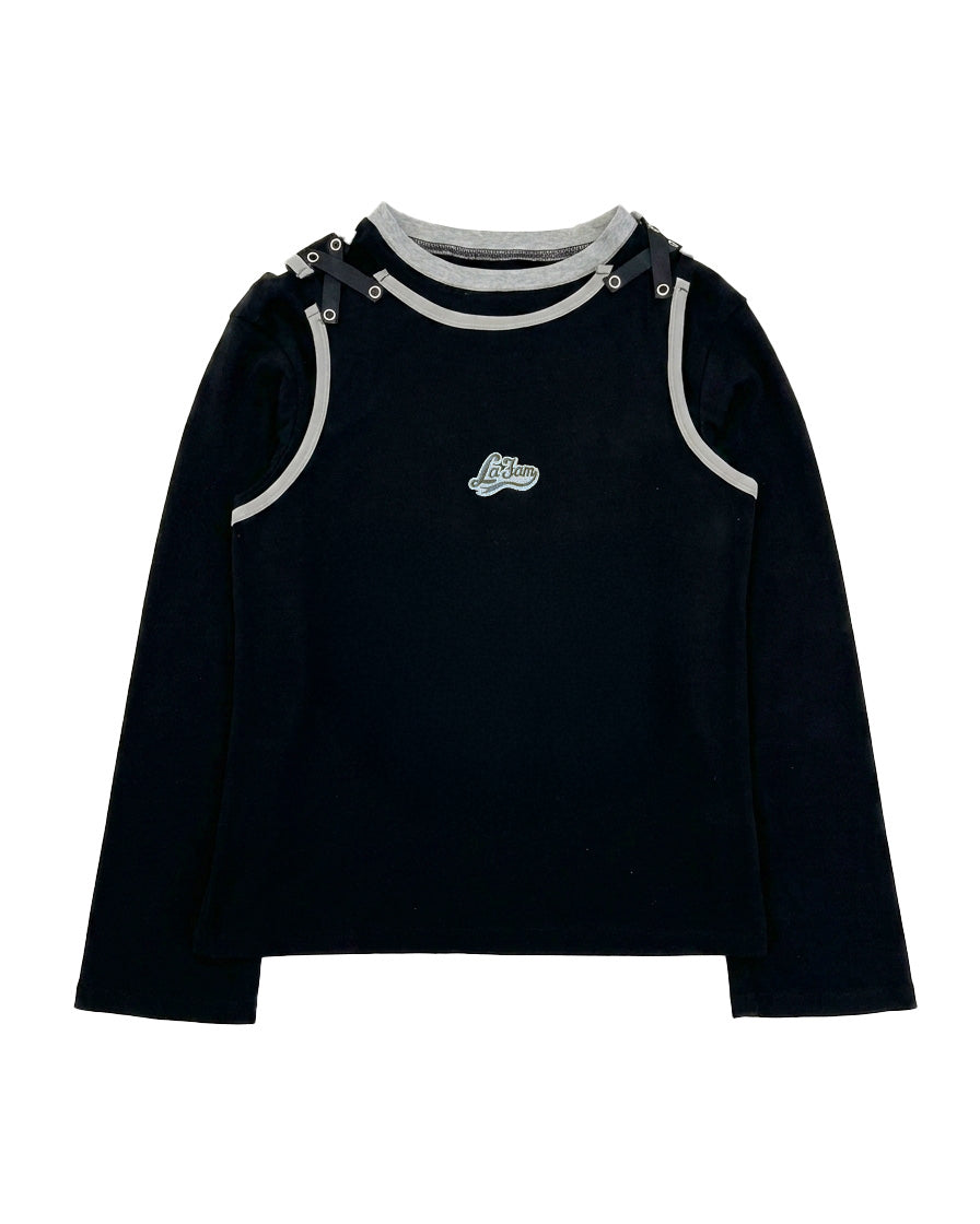 トップス WILLFULLY tank layered like sweat tops double layer tanktop – La Fam