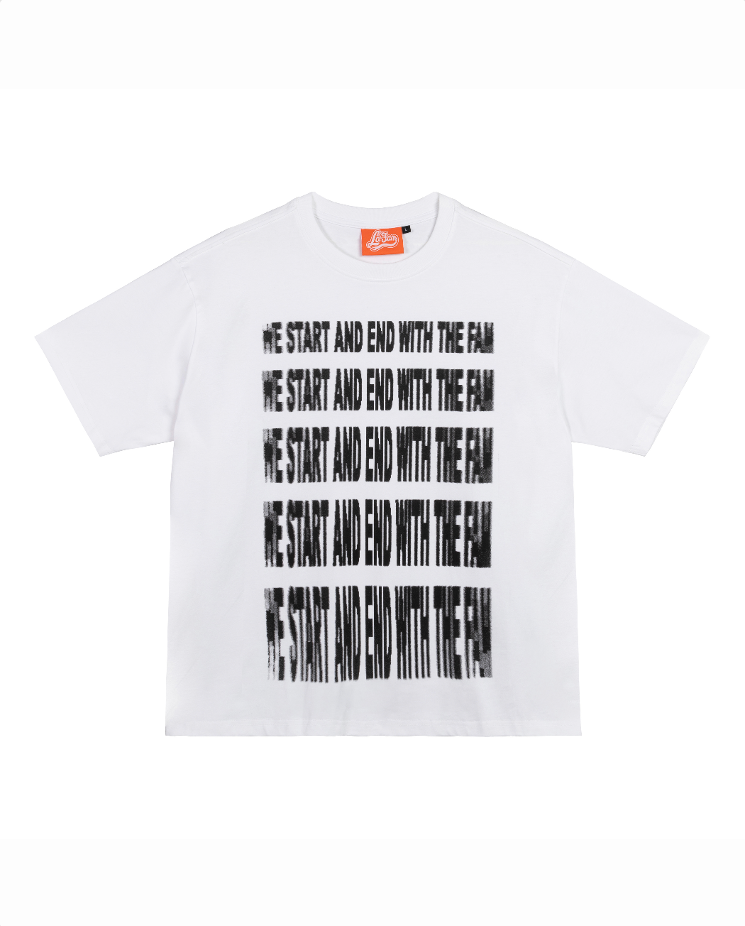DISTORTED WE START AND END WITH THE FAM TEE