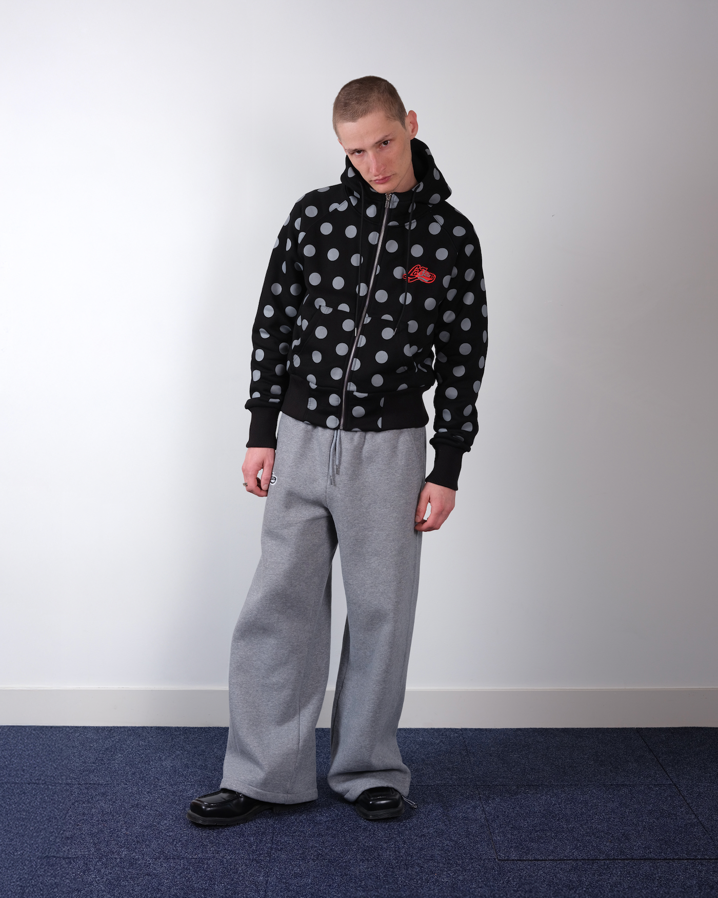 polka dots zipper black – La Fam