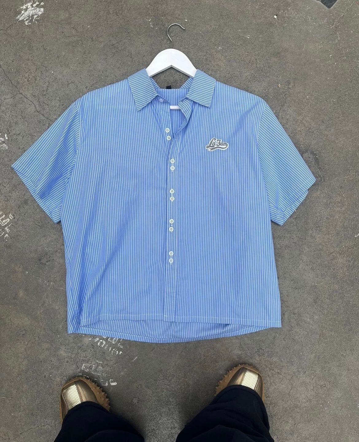 Striped shirt blue