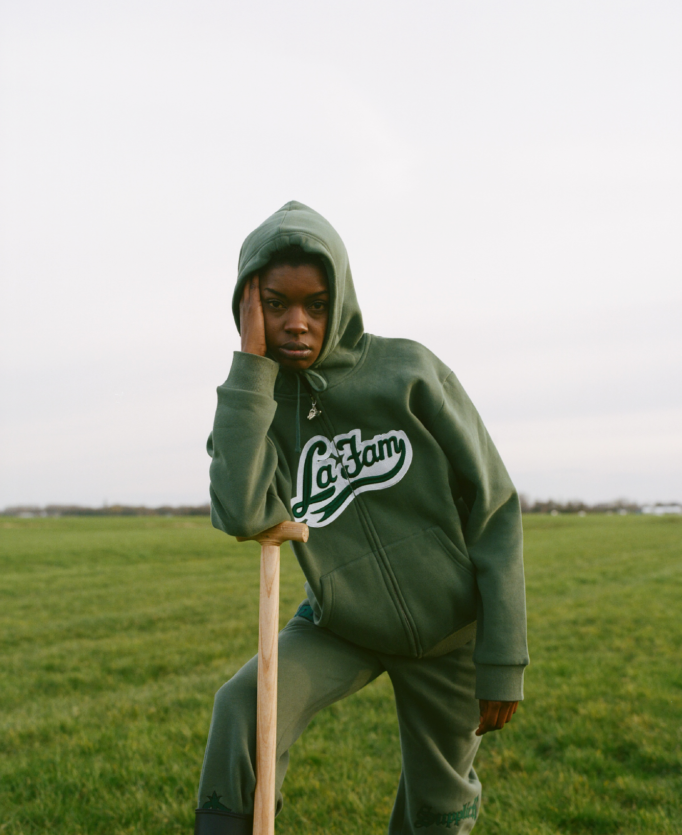 navy green zipper