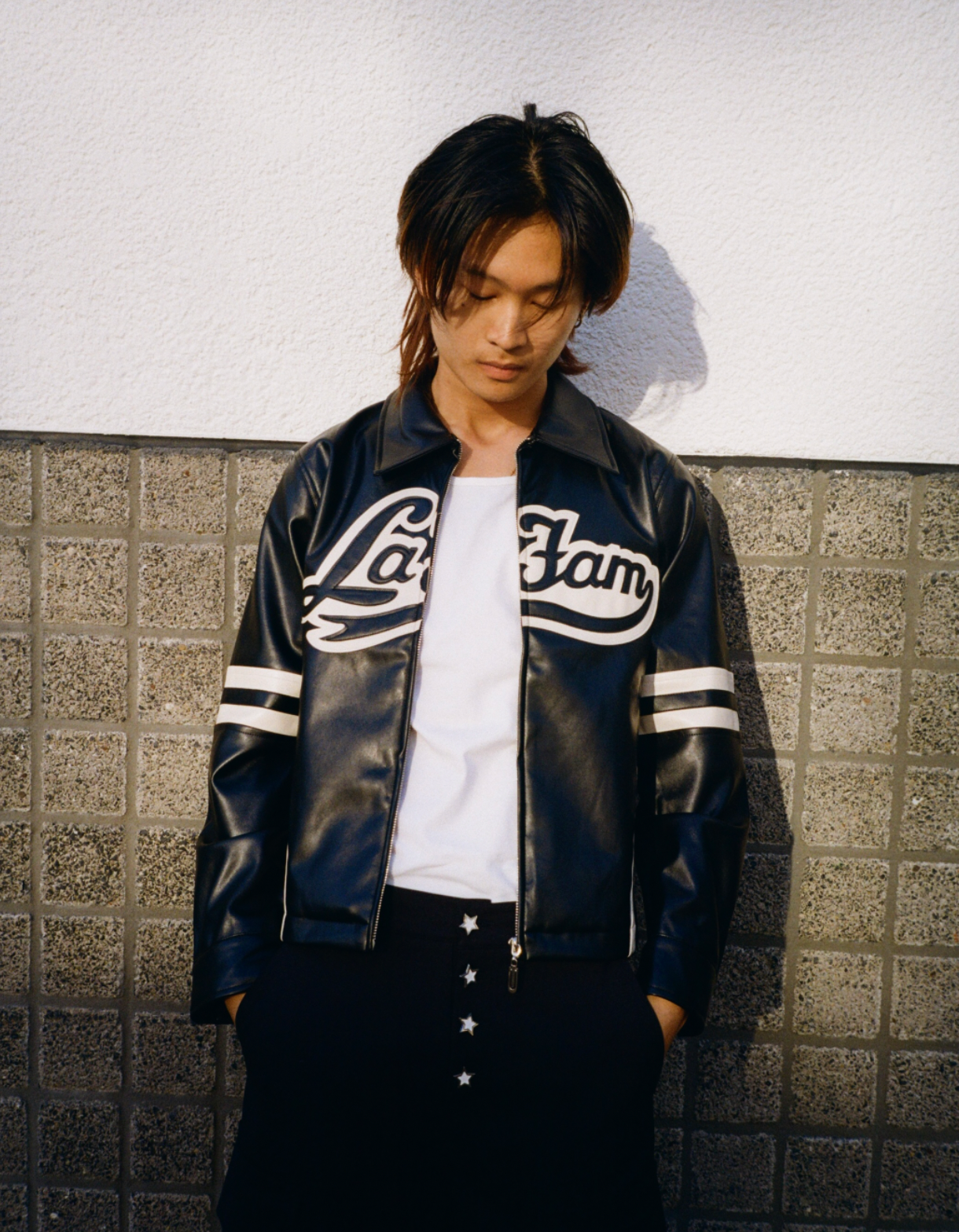 Retro leather jacket