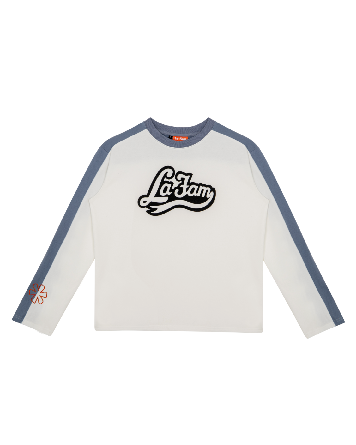 TWO-TONE LOGO LONG SLEEVE WHITE/BLUE