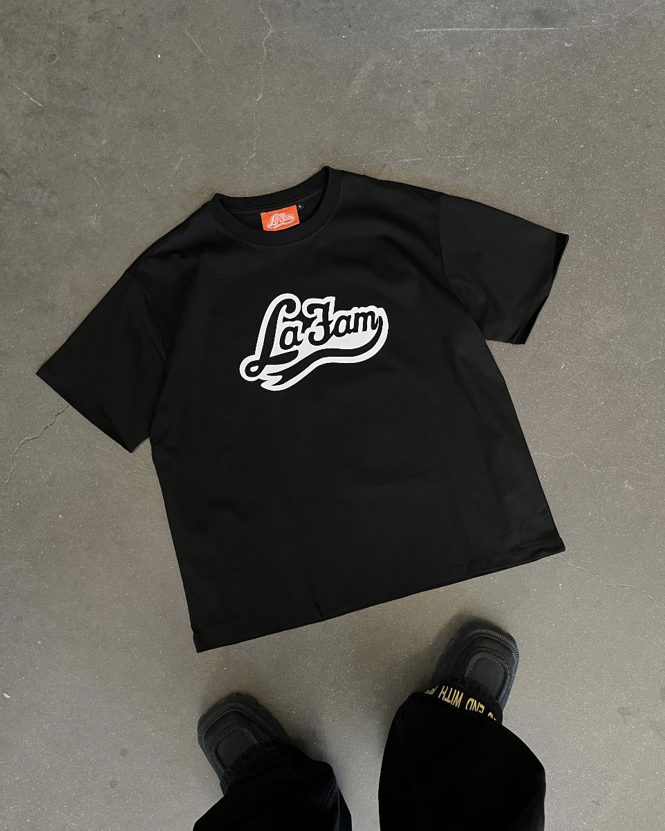 BLACK LOGO TEE