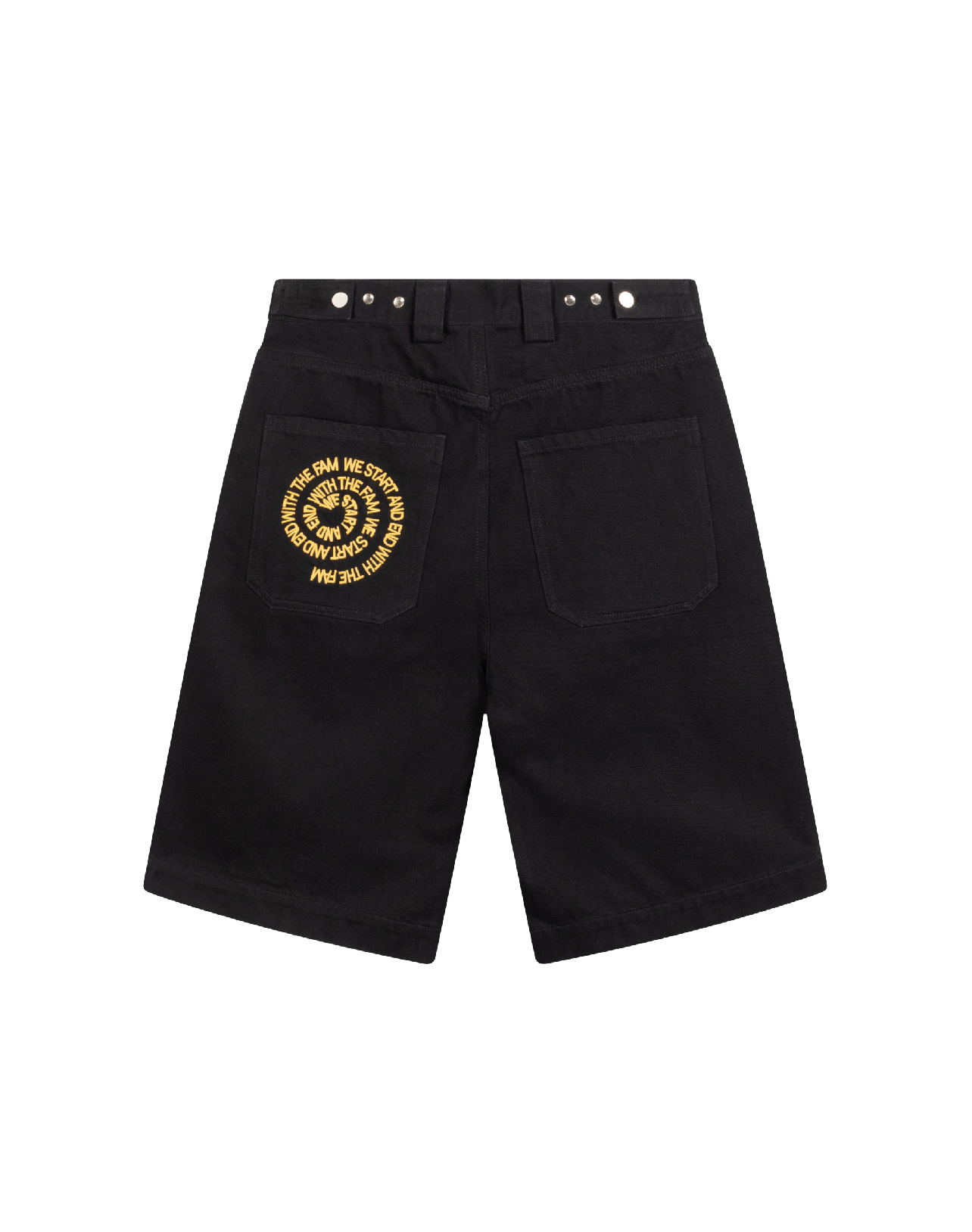 F shorts black/yellow