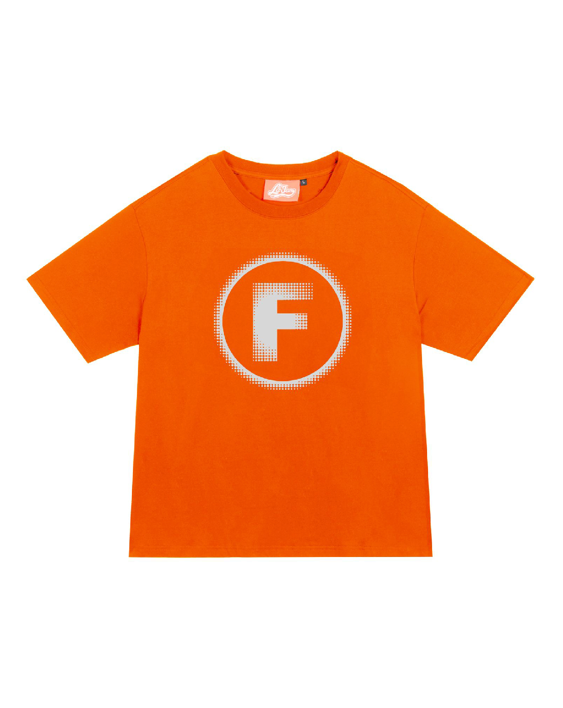 Orange circle tee