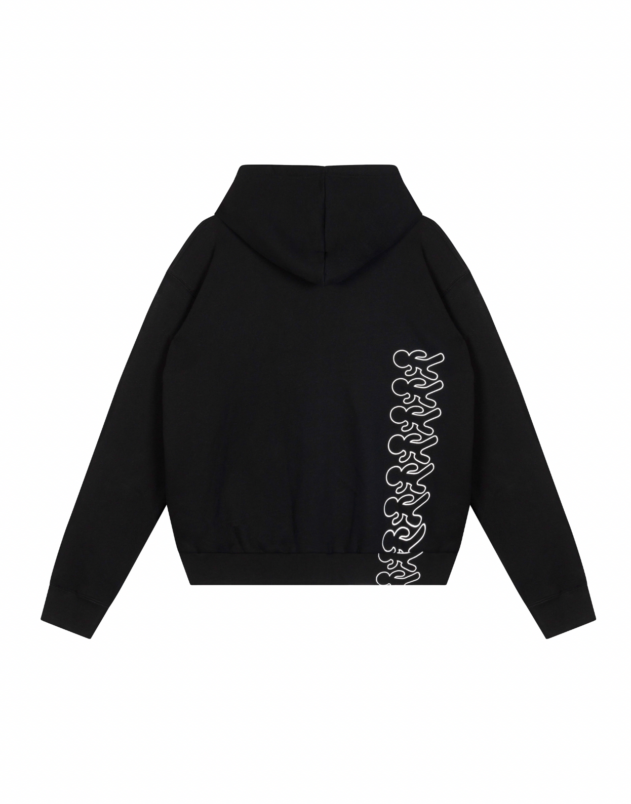 LA FAM Flower Zipper Hoodie