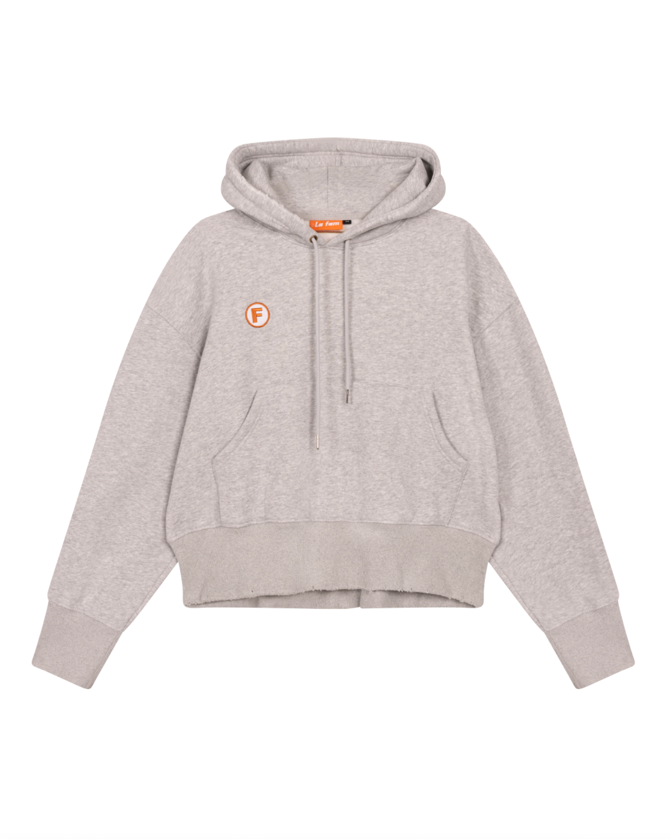 grey classic logo hoody
