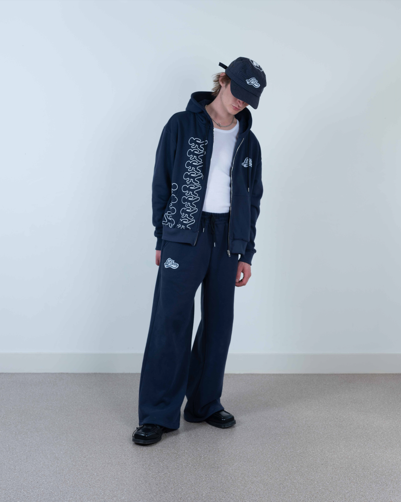running rico jogging zipper navy