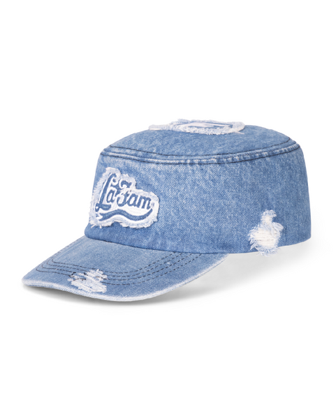 【 DUCKDIVE 】Laurel Wreath Graphic Cap (denim) unisex MUSINSA公式 | DUCKDIVE laurel graphic cap denim