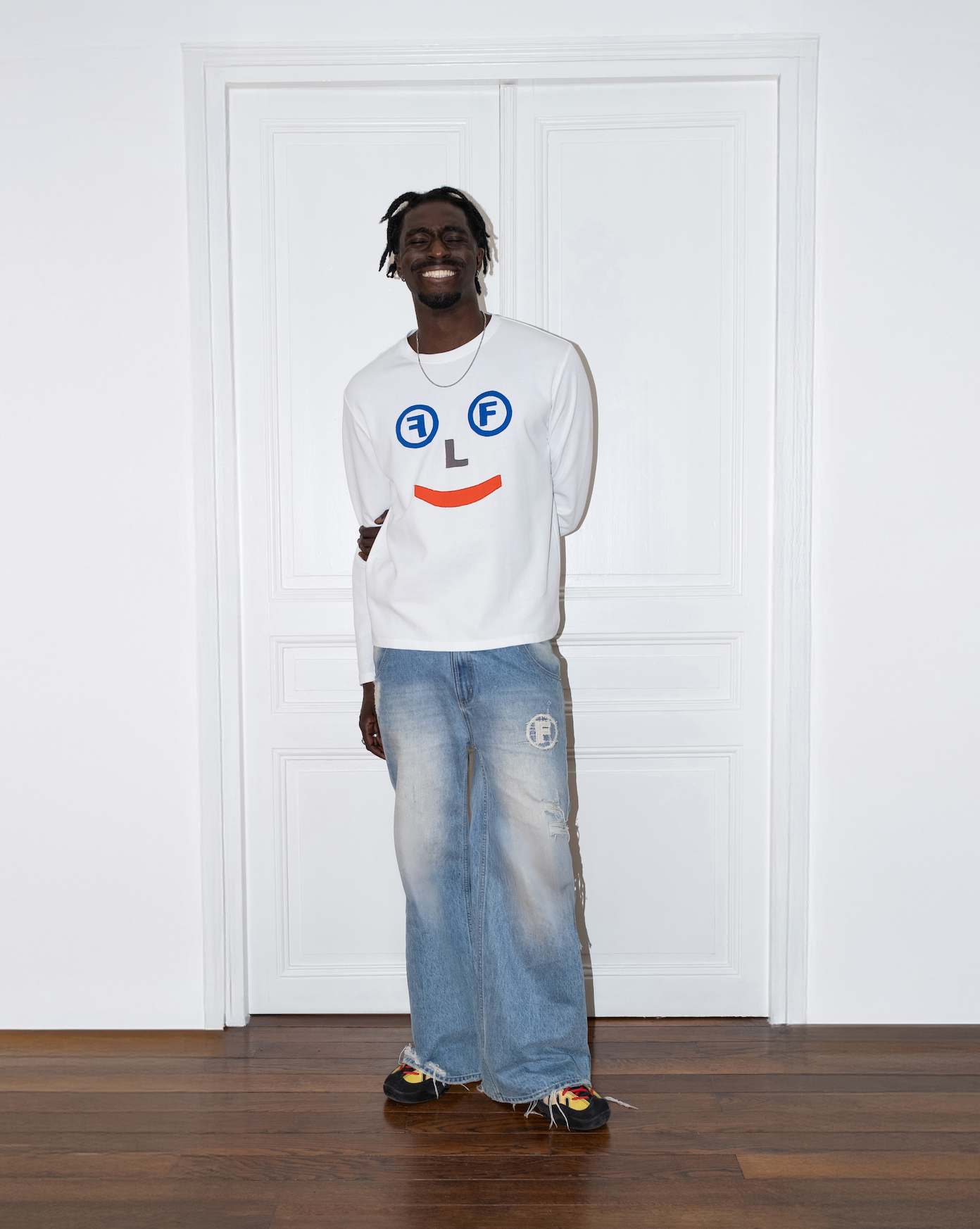 LF face longsleeve white