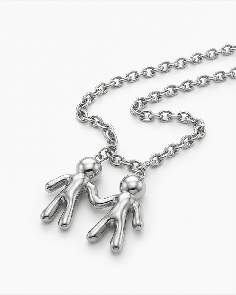 La fam just be rico chain ネックレス Twin rico chain – La Fam