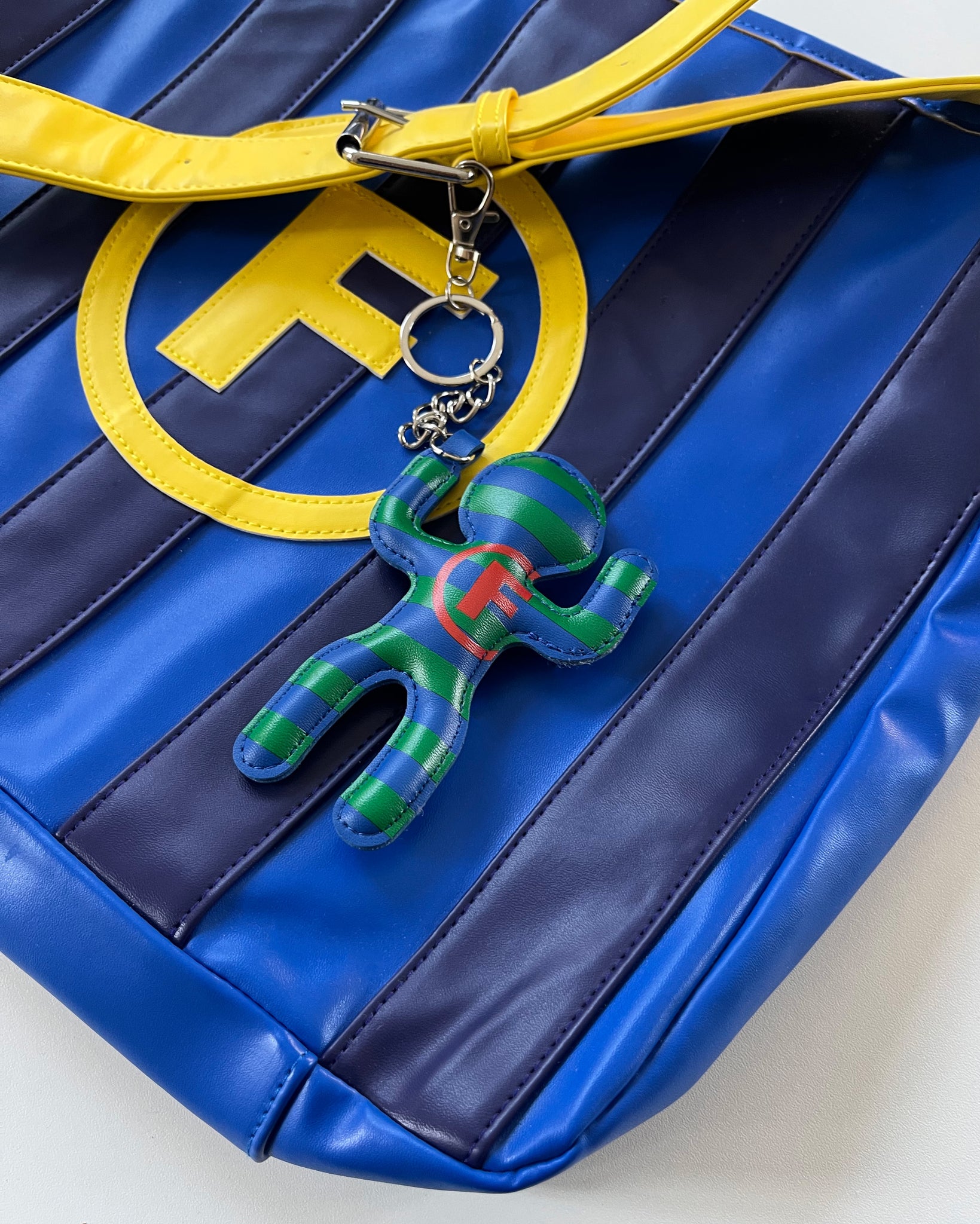 Rico keychain striped blue/green