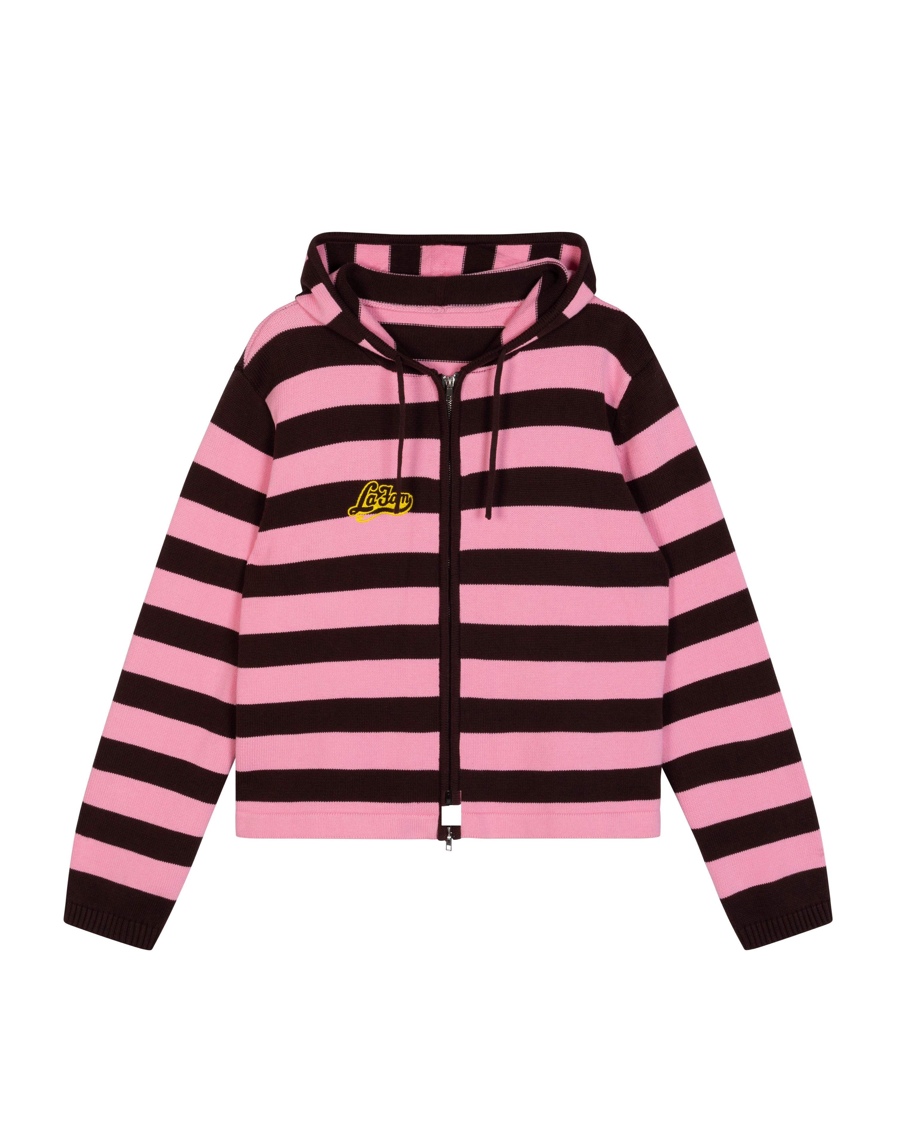 La fam amsterdam zip up hoodie ジップアップパーカ La Fam Cozy Zip Up (Grey) - X21.nl
