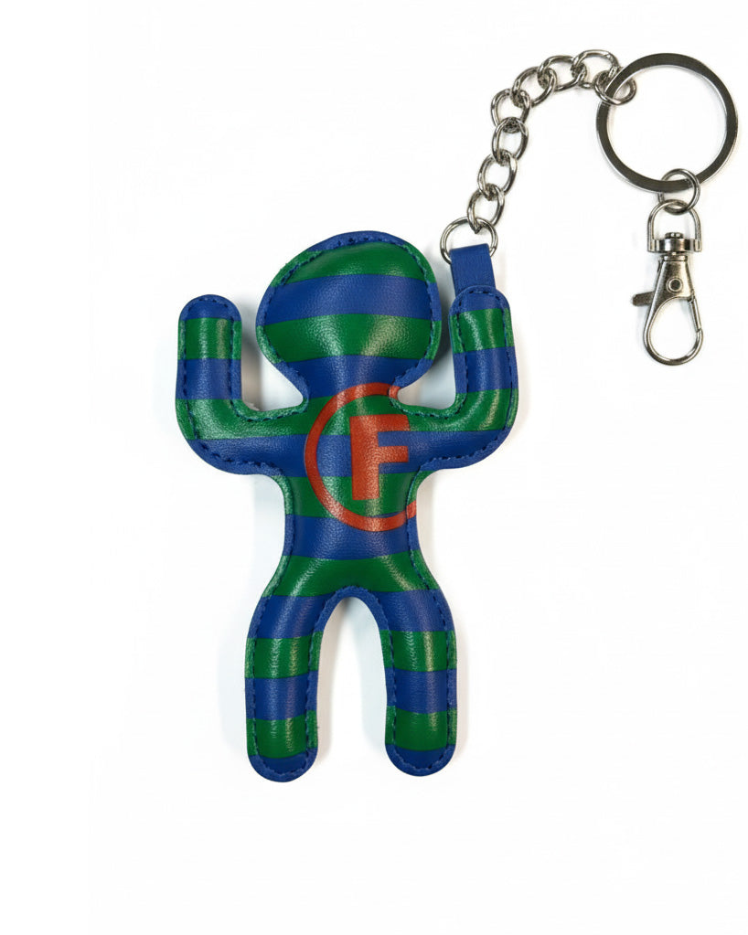 Rico keychain striped blue/green