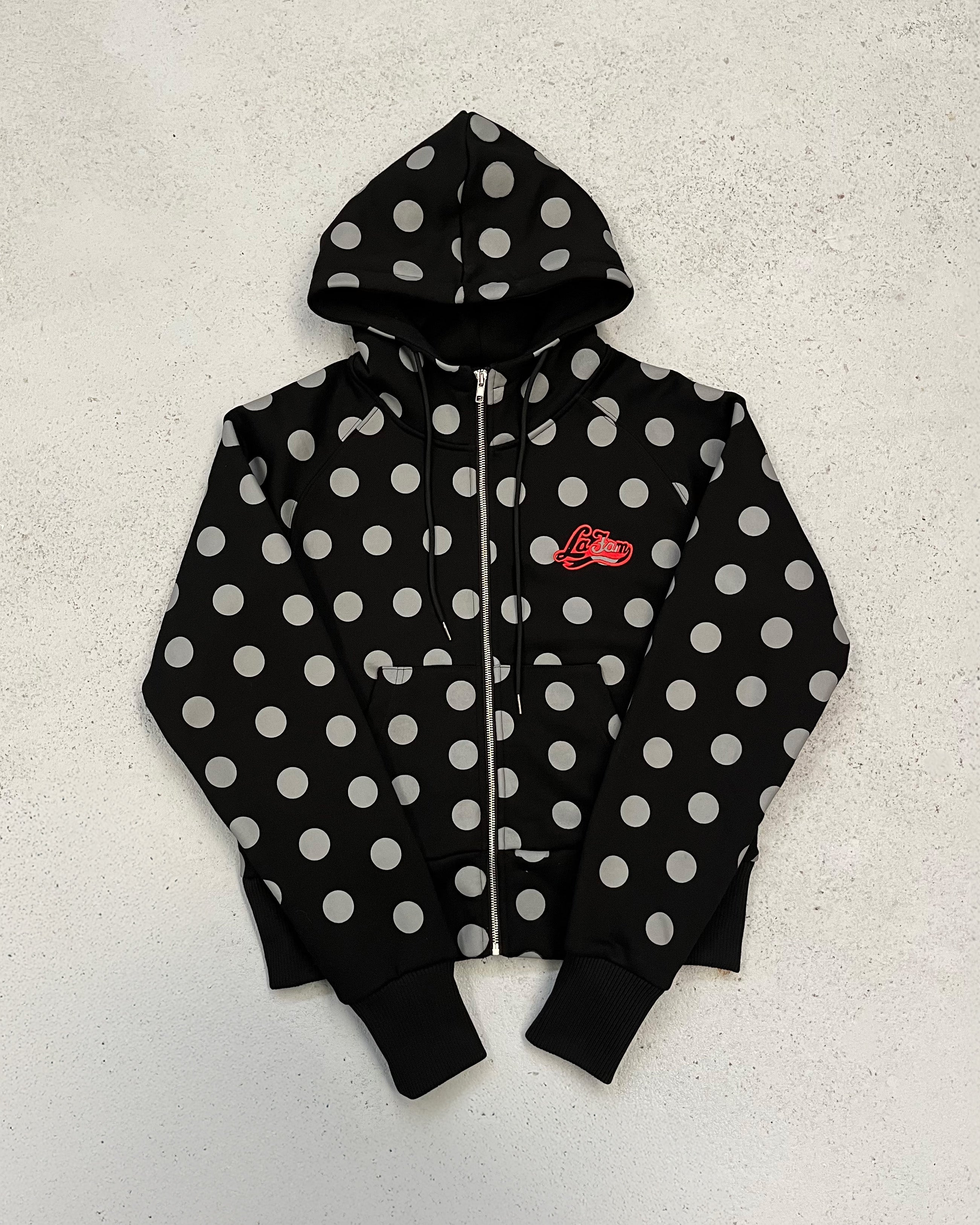 polka dots zipper black – La Fam