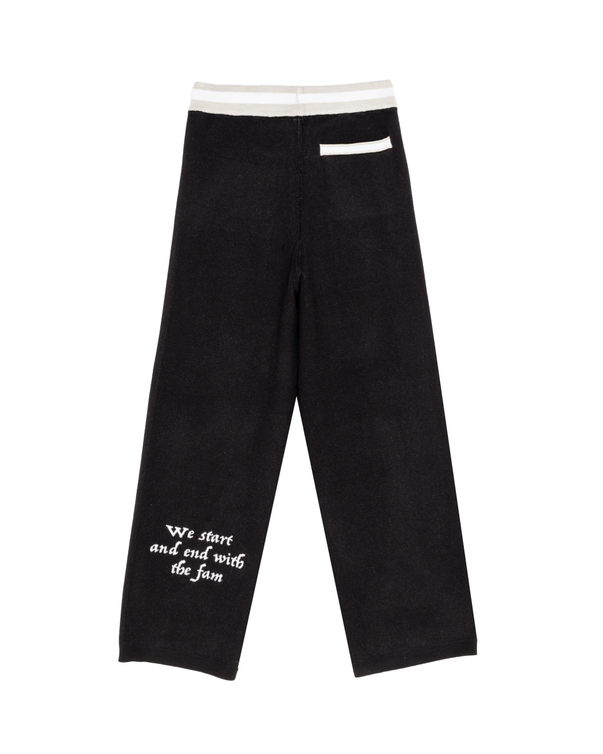 KNIT FLOWER PANTS